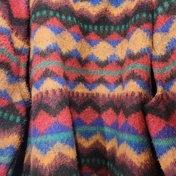 90s Vtg MOLSON CANADIAN ROCKS Denim Jacket Removable Tribal Pattern Lining sz XL - Picture 9 of 10